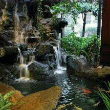Waterfalls This Outside My Bedroom With An Outdoor Shower And Lounge Area Would Be Awesome Water Features In The Garden Ponds Backyard Waterfalls Backyard