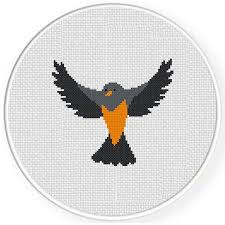 Small Flying Bird Cross Stitch Pattern Bird Flight Cross Stitch Pattern Cross Stitch Patterns Stitch Patterns Cross Stitch