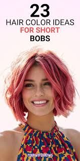 23 Hot Hair Color Ideas for Short Hair Bobs: Trendy Shades, Two Tone, and  Summer-Ready Styles