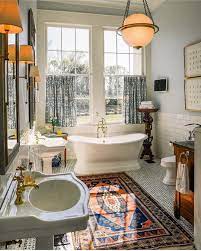 Bathrooms southern living farmhouse bathroom bathroom design medium size modest southern bathroom ideas just with house inside art tile. Scheffer Interiors Objetsd Art On Instagram Bathroom Riverbend C 1840 Bathroom Southern Antiques Bathroomideas Green Chinoiserie Homedecor Badrum