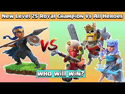 Over the wall and at them! Max Royal Champion Vs All Troops Clash Of Clans Hacks Advices