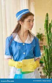 Young housemaid