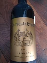 2014 Chateau De La Riviere Fronsac En 2020 Vin Bordeaux Vin Bouteille