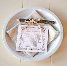 10 simple christmas place card ideas for your holiday table. Thanksgiving Word Search Place Cards My So Called Crafty Life