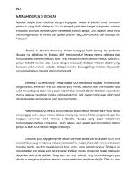 Masalah disiplin pelajar sekolah pada masa kini amat membimbangkan. Masalah Disiplin Di Sekolah