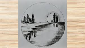 Free for commercial use no attribution required high quality images. Drawing In Circle Nature Scenery Drawing For Beginners Pencil Sketch Youtube
