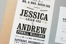 Jessica Andrew S Vintage Inspired Typography Wedding Invitations Typography Wedding Invitations Wedding Invitations Custom Wedding