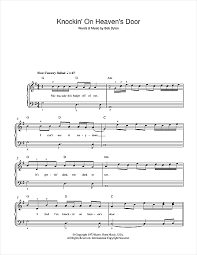 Learn knockin' on heaven's door faster with songsterr plus plan! Bob Dylan Knockin On Heaven S Door Sheet Music Download Pdf Score 197029