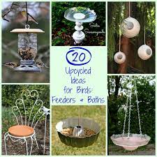 30 Diy Ideas For An Upcycled Bird Bath And An Upcycled Bird Feeder Diy Bird Bath Bird Feeders Hanging Bird Bath