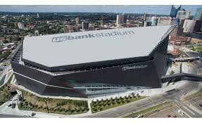 Bank stadium, the minnesota vikings' new $1.1 billion home on the east side of here is a look at the stadium, which is now approximately 90 percent complete, from a media. U S Bank Stadium Construction Complete 2016 09 21 Roofing Contractor