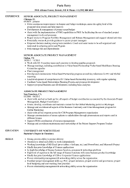 associate project management resume