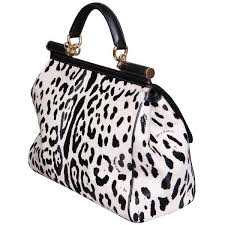 Black And White Leopard Print Dolce Gabbana Black White Leopard Print Pony Skin Miss Sicily 2 705 Liked On Polyvore Featuring Bags Han Black And White Bags Bags Leopard Handbag