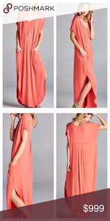 Coral T Shirt Dress Boutique Dresses Clothes Design Fashion Design