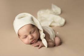 Newborn Sleepy Hat Newborn Cream Night Cap Photo Prop Sleep Etsy Baby Props Night Cap Fabric Backdrop