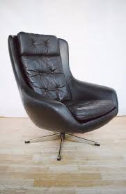 Why choose dining chairs with arms? Mid Century Retro Danish Black Leather Swivel Lounge Arm Chair 1960s 70s In Antiques Antique Furniture Chairs Ebay Retro Herman Miller Lounge