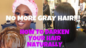Using natural solutions to darken your hair color will allow you to not only avoid possibly harmful substances, but to use environmentally friendly alternatives. How To Darken Hair Without Chemicals Color Gray Hair Nupur Henna Youtube