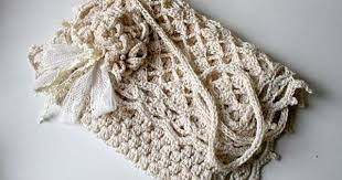 Pochette Romantique Au Crochet Mariee Champetre