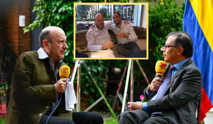 El 'colado' Julio Sánchez Cristo toma champaña con el presidente Petro en  España
