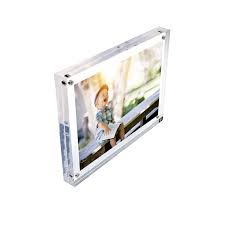Product title arteza 10.00 x 7.0 glass picture frames, black. Photo Frame Freestanding Polished Clear Acrylic Magnetic Frame In 8 Sizes Dstf
