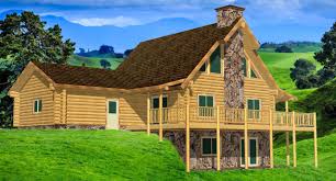 Let's find your dream home today! Pinnacle Rock Chalet Log Cabin Has A Garage And Giant Through Fireplace Lazarus Log Homes