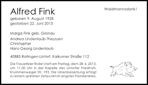 Waidmannsdank thoroughbred stallion 1959 photos, videos waidmannsdank dam offspring competition results. Alle Traueranzeigen Fur Alfred Fink Trauer Rp Online De