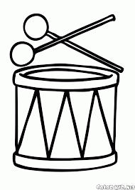 Diy family mailboxes for all ages. Drum Coloring Page Coloring Home