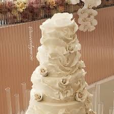 White Ruffled Wedding Cake Made By Sweetsbysuzie In Melbourne Australia Ruffle Wedding Cake Ruffled Wedding Wedding Cakes
