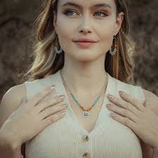 Asmi 5 Collar Stamped Silver Necklace, Sterling Silver Bohemian Element  Collar Necklace, Luxurious Southwest Necklace, Statement Necklace