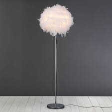 Chloe White Feather Floor Lamp Dunelm Floor Lamp Bedroom Floor Lamp Feather Lamp