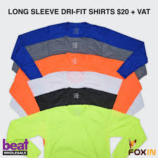 We aim to bring about a revolutionary change in the athleisure clothing industry by incorporating the latest collection of custom wholesale athletic shirts is something you should definitely lookout for. Up Beat Wholesale Available Now Long Sleeve Dri Fit Shirts From 20 00 Plus Vat Wholesale Please Call Us At Our Warehouse On 428 4390 For More Information Upbeatwholesale Foxin Facebook