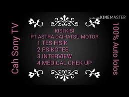 Check spelling or type a new query. Kisi Kisi Tes Pt Astra Daihatsu Motor Youtube
