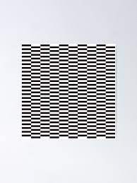 Displaced Lines Monochrome Op Art Pattern Poster By Kallyfactory Pattern Art Op Art Art