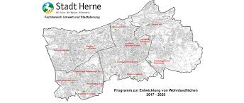 Eine karte, die sich auf wenige grafische elemente beschränkt und so eine neue art des stadtplanes hervorbringt. Stadt Herne Programm Zur Entwicklung Von Wohnbauflachen Wep 2017 Bis 2020