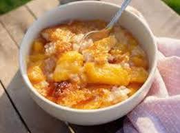 Fresh Or Canned Peaches And Brown Sugar Baked In A Sweet Pudding Topped With Ice Cream Who Nee Easy Peach Cobbler Recipe Peach Cobbler Recipe Cobbler Recipes