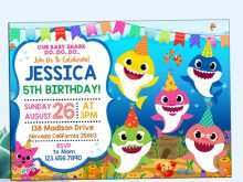 That's inspire me to design a free printable baby shark pinkfong invitation. 28 Customize Our Free Baby Shark Birthday Invitation Template With Stunning Design With Baby Shark Birthday Invitation Template Cards Design Templates