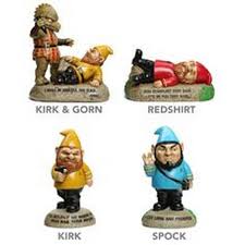 We have a fantastic selection of whimsical garden gnomes that bring a cheerful spirit to the garden of your cottage or bungalow as well as unique garden statuary depicting pets, children, lighthouses, animals and more. Star Trek Captain Kirk Garden Gnomes Gamestop
