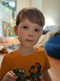 Sara is ready for school now with her new haircut.😊