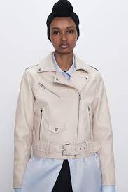 Cazadora Biker Efecto Piel Zara Mexico Faux Leather Biker Jacket Fake Leather Jacket Biker Jacket