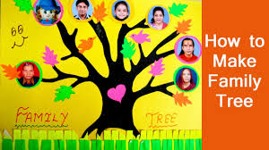 3d family tree project ideas school project diy family tree