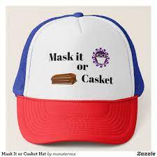 Mask It Or Casket Hat Zazzle Com Hats Casket Custom Hats