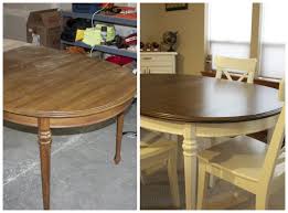 Refinished Kitchen Table Refinishing Kitchen Tables Diy Kitchen Table Painted Kitchen Tables