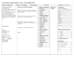 Daily Lesson Plan Roosevelt Middle School