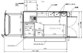 1tロングキッチンカー 移動販売車 レイアウト 移動販売車 キッチンカー 移動販売