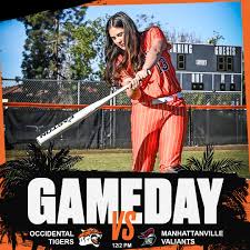 oxy_softball is back in action today against Manhattanville!  #onetigermanystripes🐅🧡