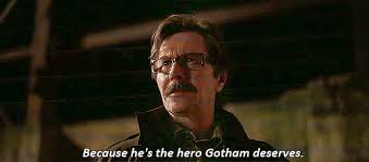 Batman is the hero gotham deserves, because he's just as dark, violent, and messed up as the city. Hes Not The Hero Gotham Deserves Meaning