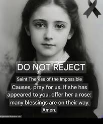Pray for us 🙏🌹 ST. THERESE OF LISIEUX