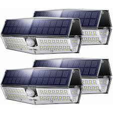 Litom Led Solar Power Dusk To Dawn Flood Light With Motion Sensor Pack Of 4 Reviews Wayfair