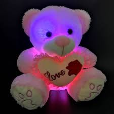 Shop For Free Shipping Light Up Plush Sitting Teddy Bear Led Teddy Bear Stuffed Animals Soft Toys For Kids Gifs At Wholesale Price On Crov Com