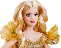Cosplay of human barbie dolls around the world. Barbie Signature 2020 Holiday Barbie Doll 12 Inch Blonde Long Hair In Golden Gown Toys R Us Canada
