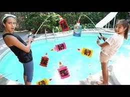 Fishing Your Slime Ingredients In Swimming Pool Challenge Youtube In 2020 Slime Ingredients Pool Swimming Pools